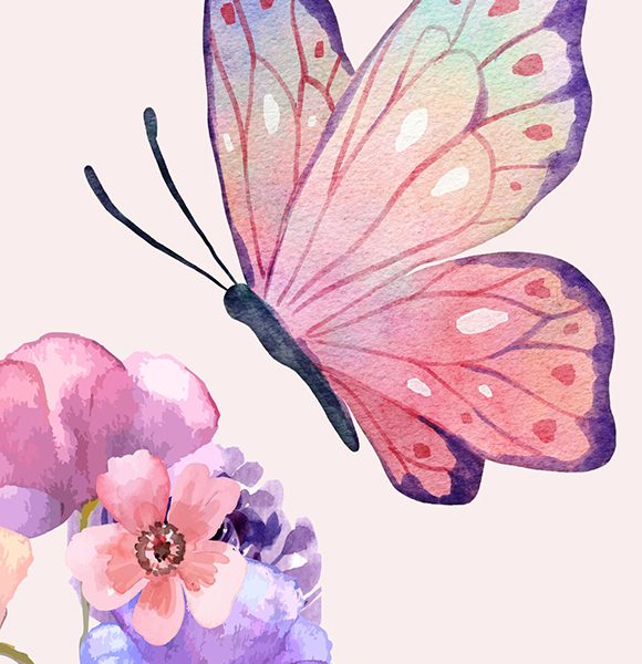 Butterflies And Blossoms (a4) 3